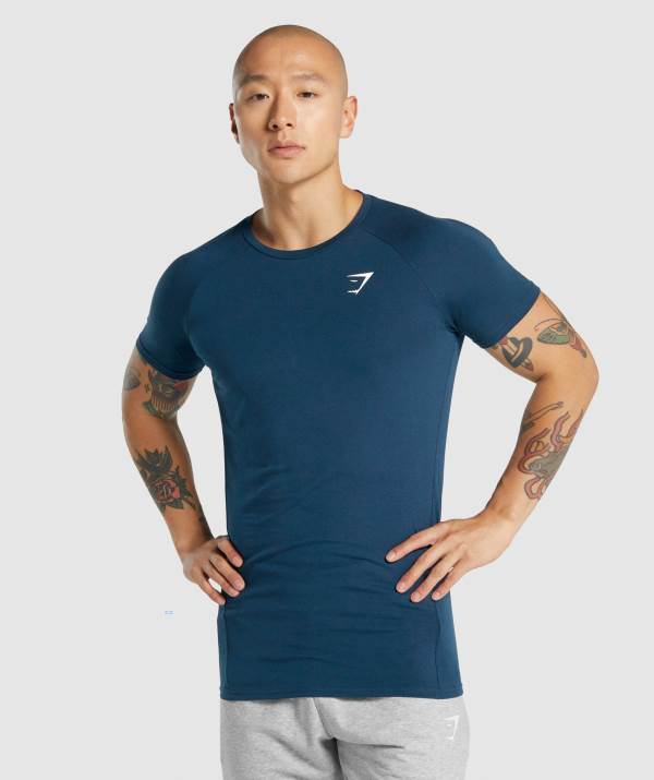Panske Tricka Gymshark Critical 2.0 Námornícka Modrá | YU5912846